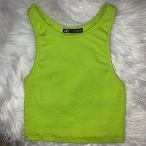 ZARA ribbed crop top